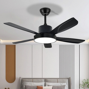 Beeman Led Dimmable Dc Reversible Modern Ceiling Fan Wide Angle Air Supply 5 Blades Remote Controlled Ceiling Fan Light