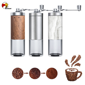 Beeman Portable Manual Coffee Grinder Manual Hand Mill Stainless Steel Commercial Burr Coffee Bean Grinder