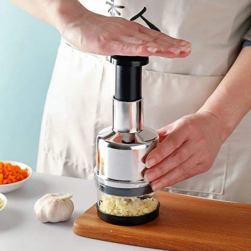 Beeman Kitchen Accessories Multifunction Hand Press Food Cutter Garlic Onion Nuts Grinder Manual Fruit Vegetable Chopper