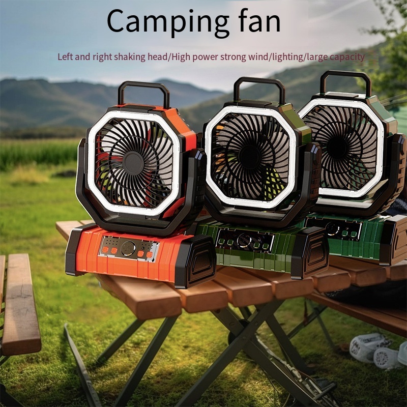 Beeman Remote Control Usb Rechargeable Outdoor Camping Fan Charging Lighting Outdoor Fishing Camping Fan