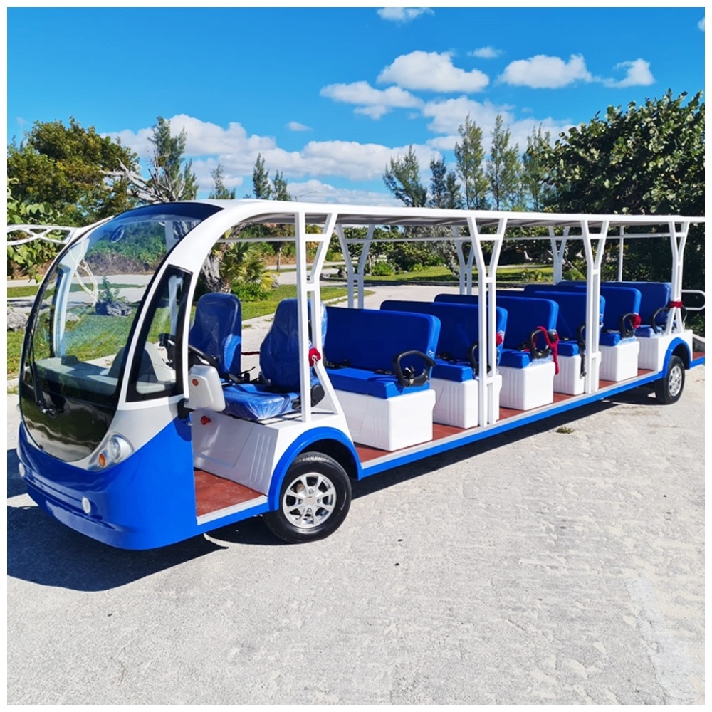 Battery Powered 8 Seat 14 Seater Passenger City Vehicle Tourist Shuttle Electric Mini Sightseeing Bus Car