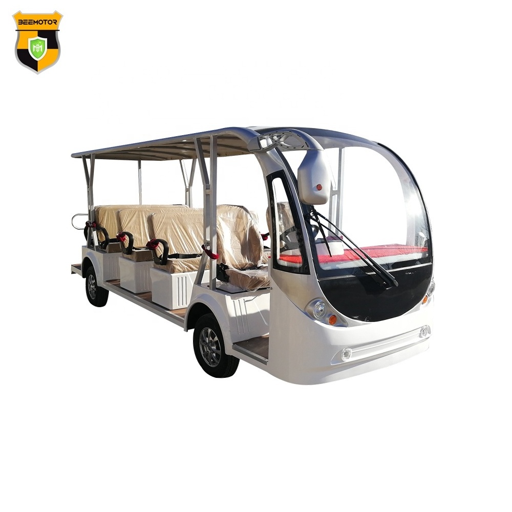 China Hot Sale Universal Electric Tour 11 Sets Shuttle Sightseeing Buggy Bus &Car Tourist Vehicle