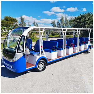 2023 Year 23 Seat Electric Shuttle Bus Nature Park 72V Electric Sightseeing Car