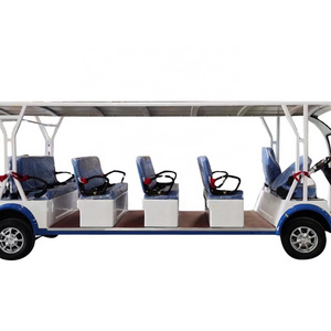 2023 Custom Electric 17 Seater 80-100KM Luxury Resort Sightseeing Tourist Mini Buggy Bus &Car