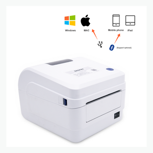 Beeprt 4*6 110mm thermal label printer shipping address label printer sticker QR code printer with Blue-tooth for express