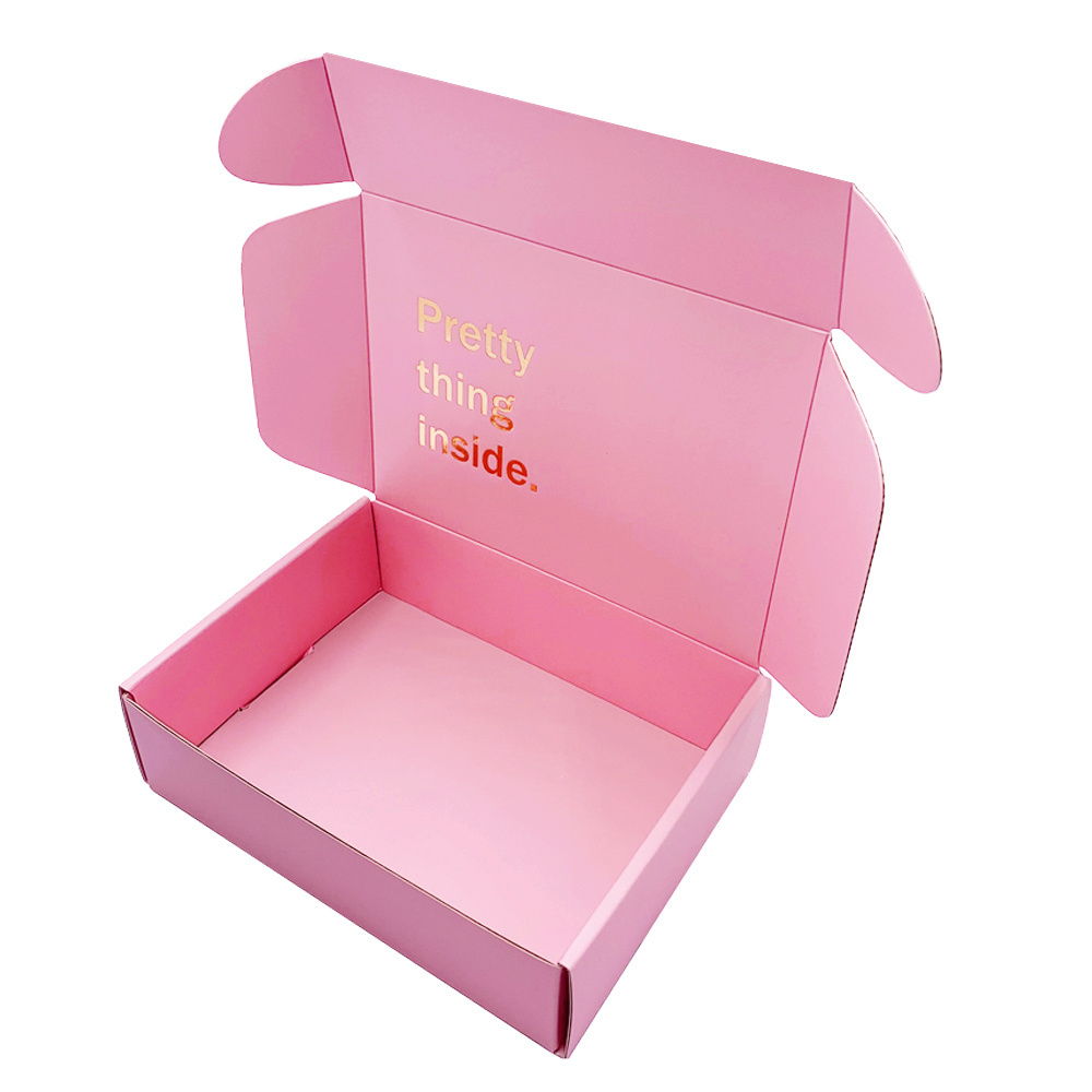 Packing Pink Shipping Boxes Custom Logo Size Package 3layer Corrugated Paper Box Customized Boxes Captcha Work At Home