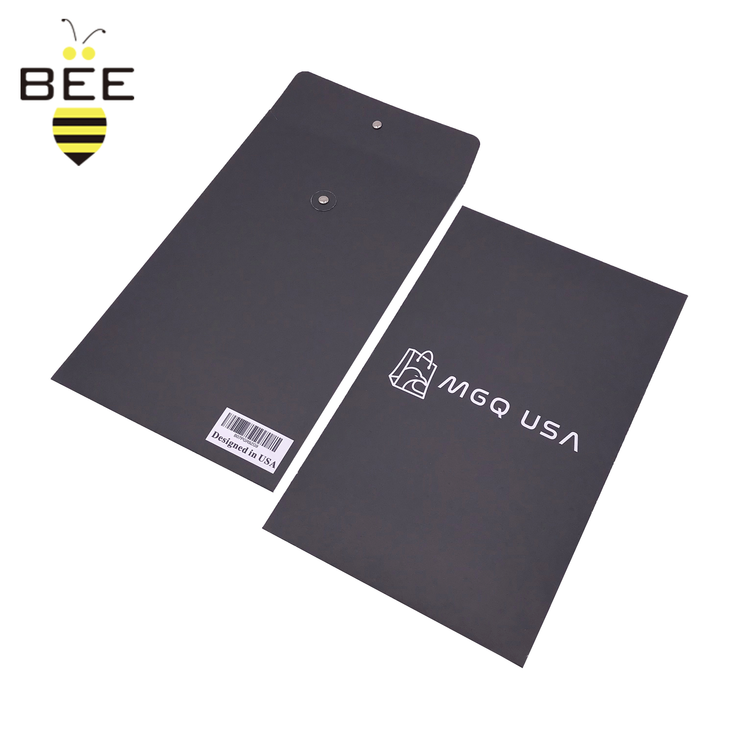 Wholesale custom luxury envelope Bio-based Black Paper CD Polymailer Mailing Padded Envelopes / Post Office A4 A5 Jiffys Bubble