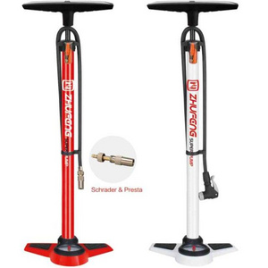 High Quality Steel & PP Manual Bicycle Hand Air Pump with Pressure Gauge ZF042