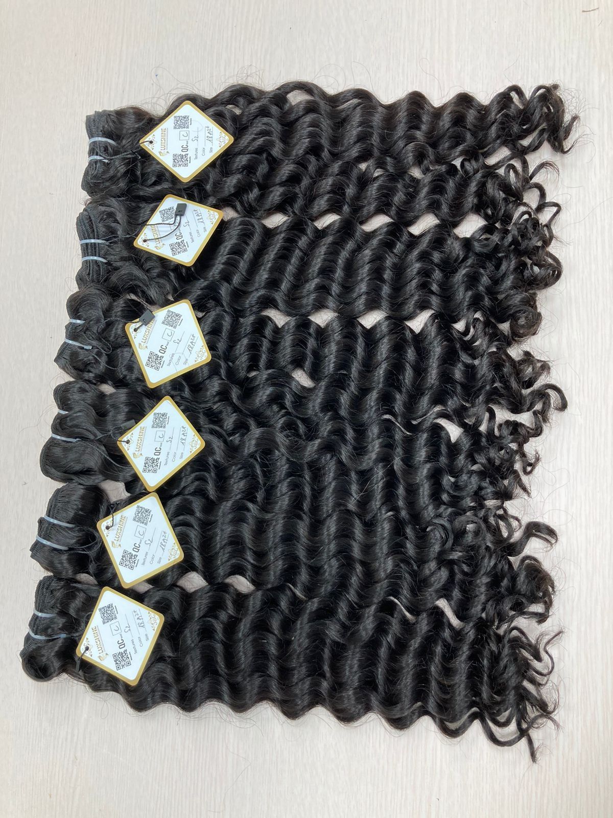 Human Hair Wigs High Quality Remy Virgin Hair Weft Cuticle Aligned Double Drawn Deep Waves