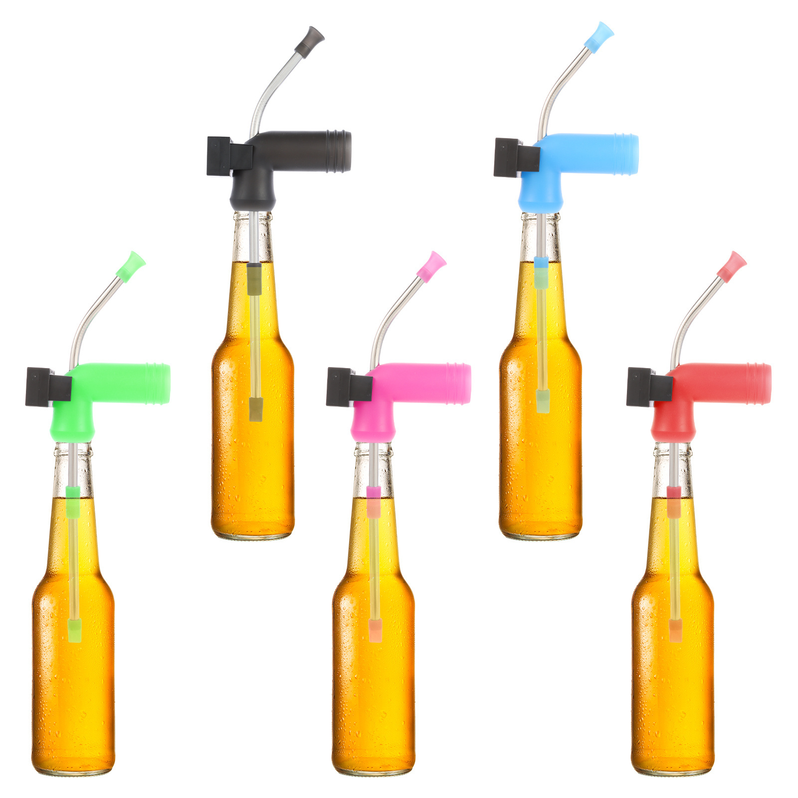 Chinese manufacturer high quality beer snorkel with plastic timer screen