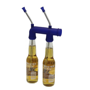 Factory directly Double bottle beer snorkel for Bachelor Parties Drinking Games