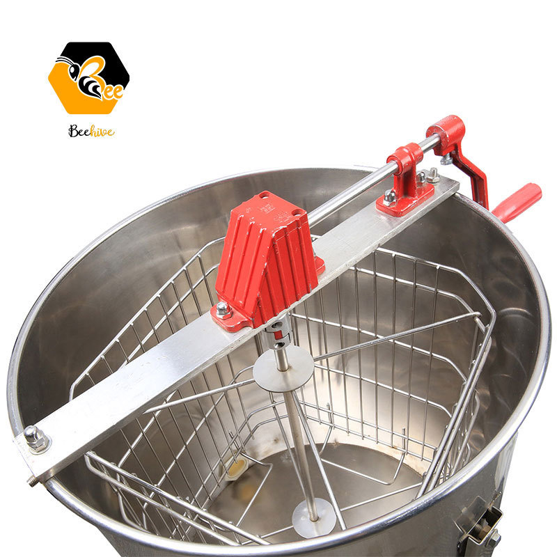 Suppliers Directly Supply Food Grade 304 Stainless Steel 4 Frame Manual Honey Extractor with Reasonable Price