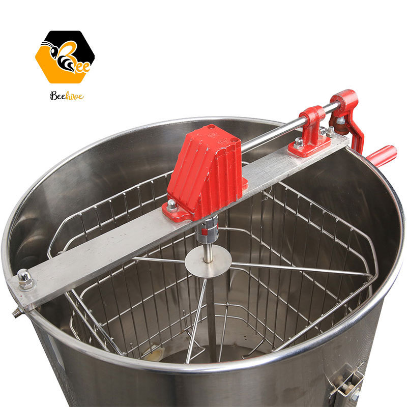 Suppliers Directly Supply Food Grade 304 Stainless Steel 4 Frame Manual Honey Extractor with Reasonable Price