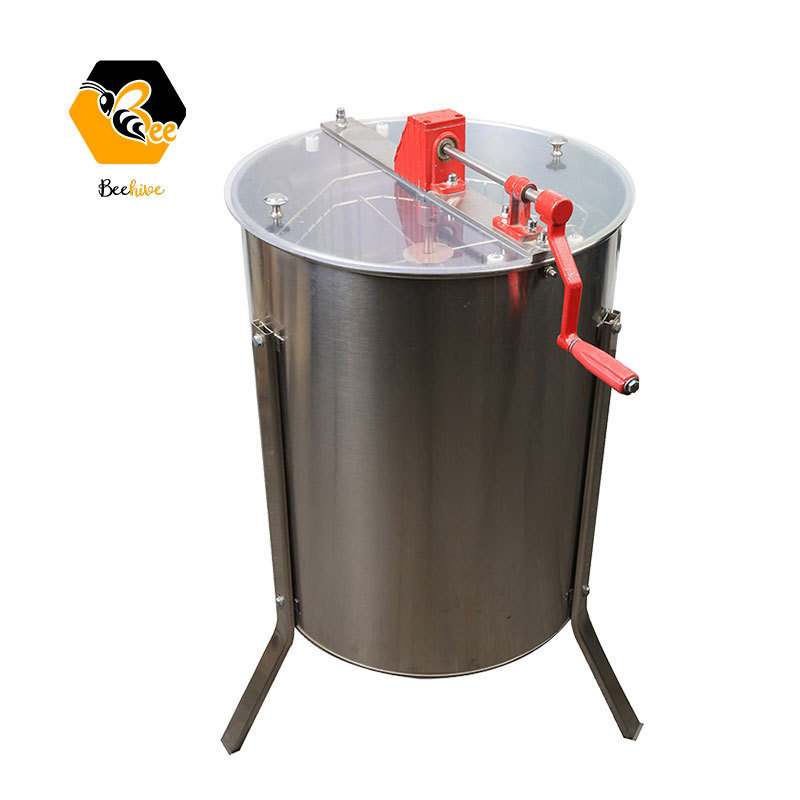 Suppliers Directly Supply Food Grade 304 Stainless Steel 4 Frame Manual Honey Extractor with Reasonable Price