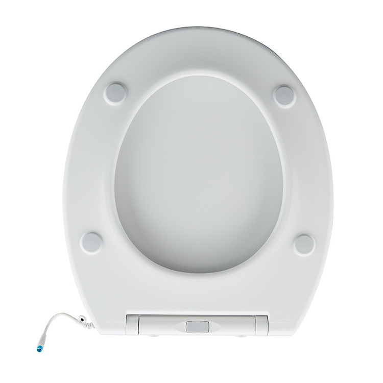 Bathroom intelligent adjustable adult white warm heat electric urea toilet lid electric toilet seat cover duroplast