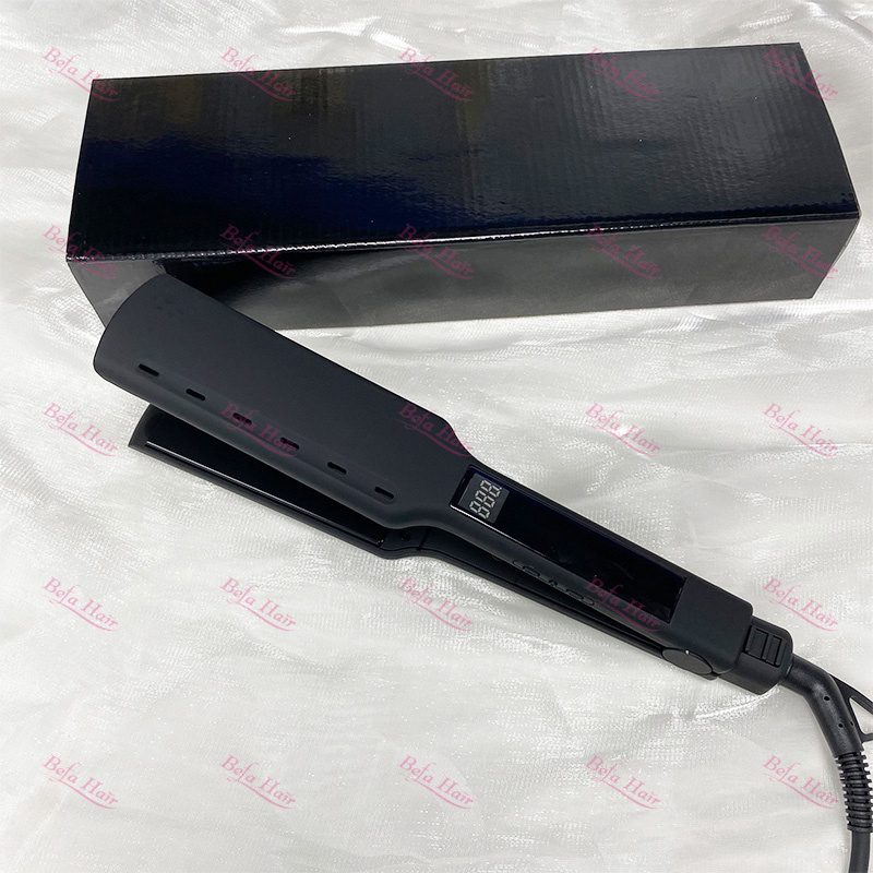 Bling Flat Iron Vapor,Wholesale Custom Private Label Flat Iron, Led Display Steam Bling Hair Straightener