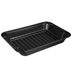 Baking Sheet With Stainless steel Rack  Nonstick Cookie Pan Toaster Oven Tray Thicken Carbon Steel No Warp Non-Toxic Bakeware