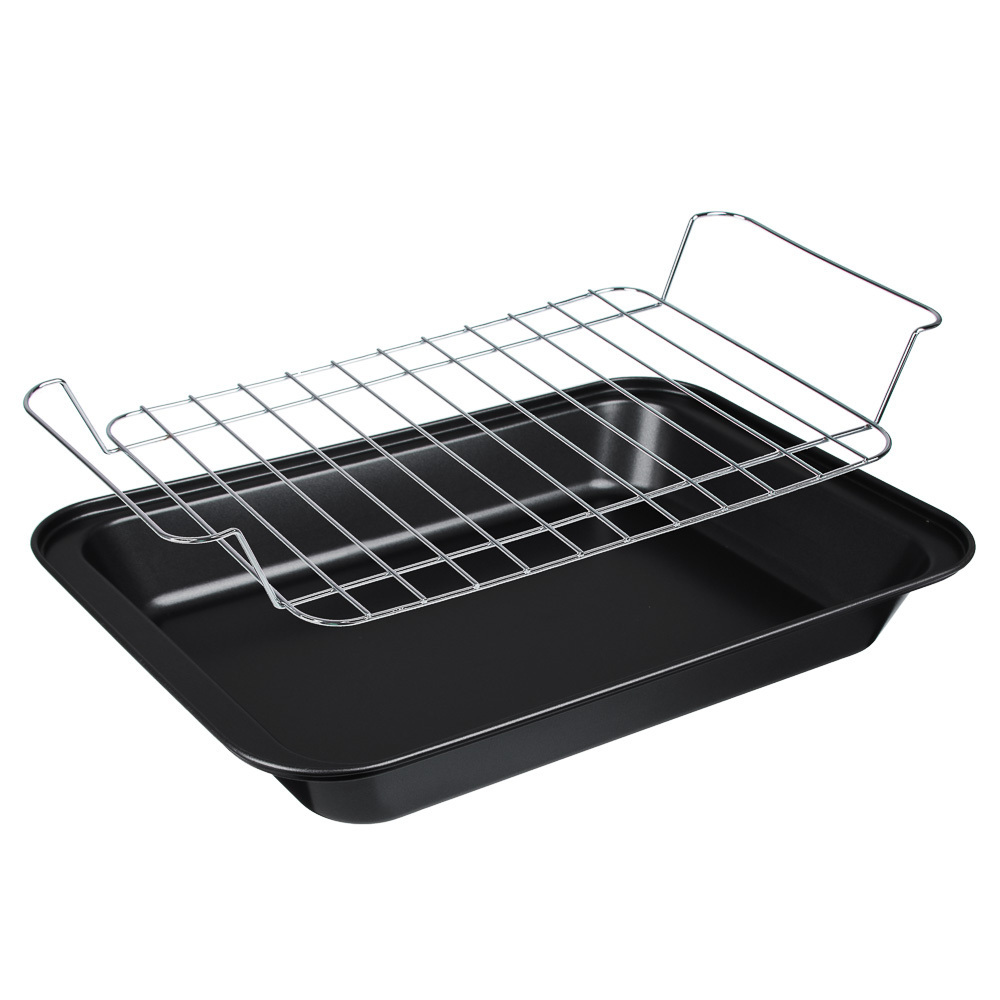 Baking Sheet With Stainless steel Rack  Nonstick Cookie Pan Toaster Oven Tray Thicken Carbon Steel No Warp Non-Toxic Bakeware