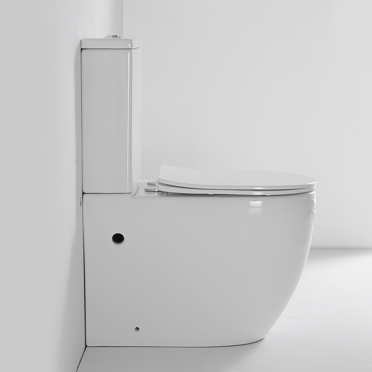 2276 round shape rimless wc toilet prices two piece toilet with separate tank