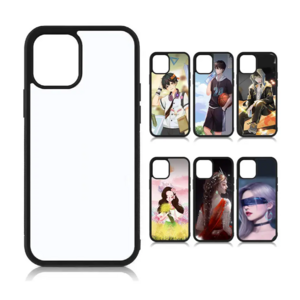 custom made sublimation blank phone case Soft TPU Edge 2D mobile cover TPU+PC+ Aluminum sheet For iphone 12 pro max