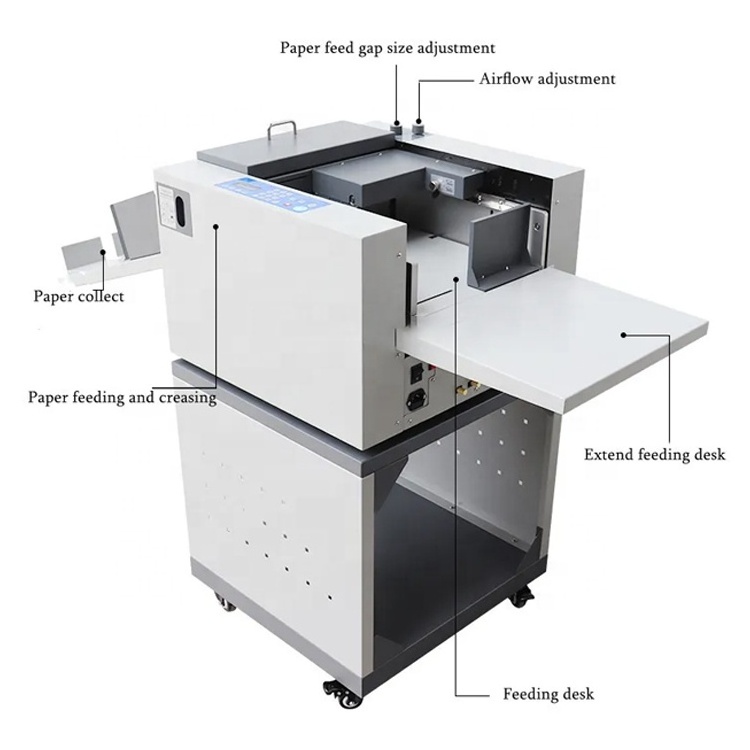 NC-350A Automatic A3 paper cover air suction auto feeding punching  digital creasing stamping die cutting & creasing machine