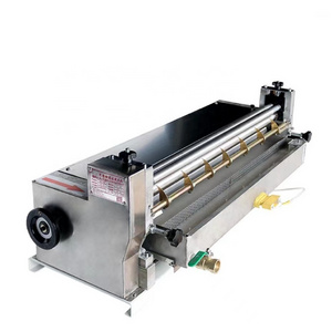 Electric manual feed paper sheet box glue applicator hot melt gluing machine