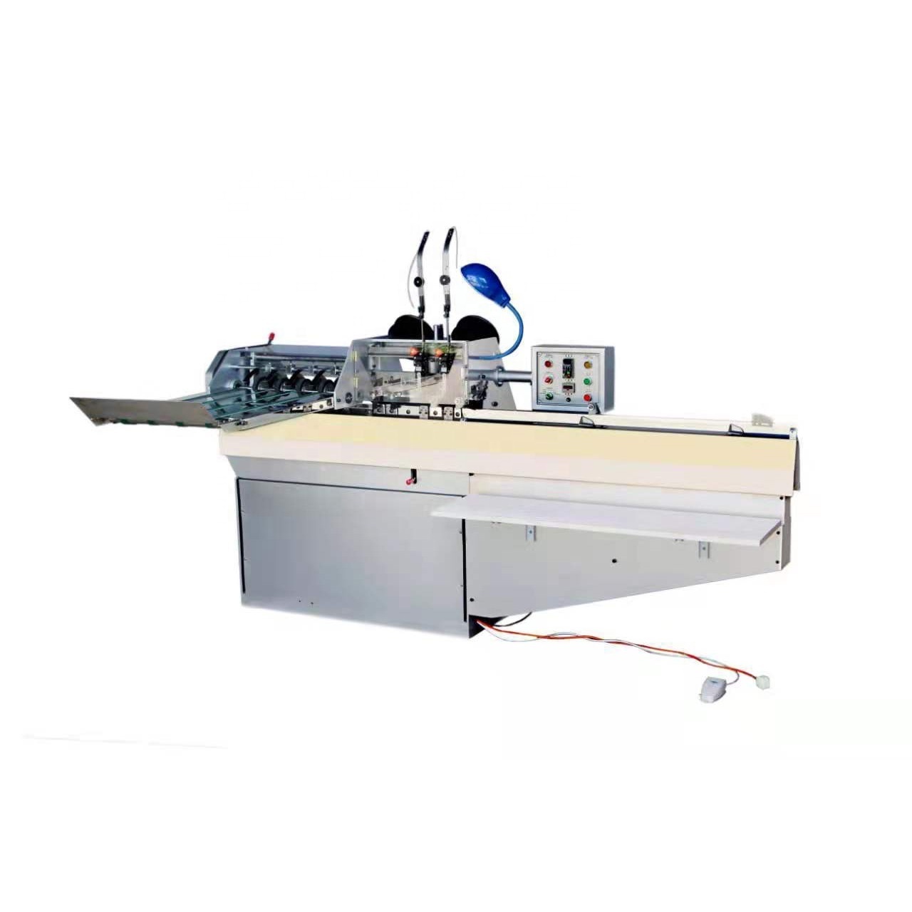 Semi Automatic Multi Head Hohner M2000 Paper Book Saddle Binding Electric Heavy Duty Stapler Wire  Stitching Machine