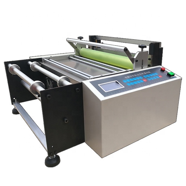 300mm A3 Full automatic roll cutting to sheet machine , cloth,PVC ,paper Film roll to sheet cutting machine