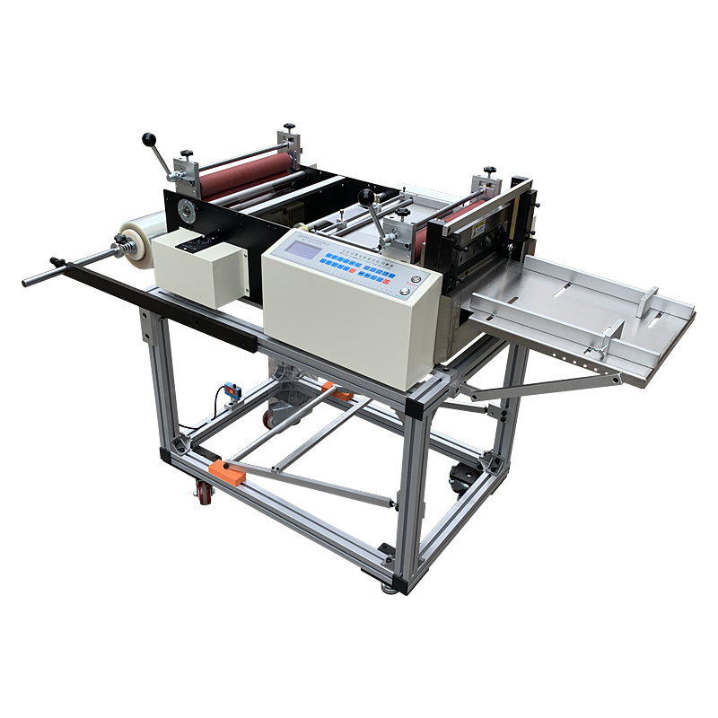 High speed automatic roll to sheet cutting machine jumbo paper roll cutting machine  label sheet cutter HD- 600z