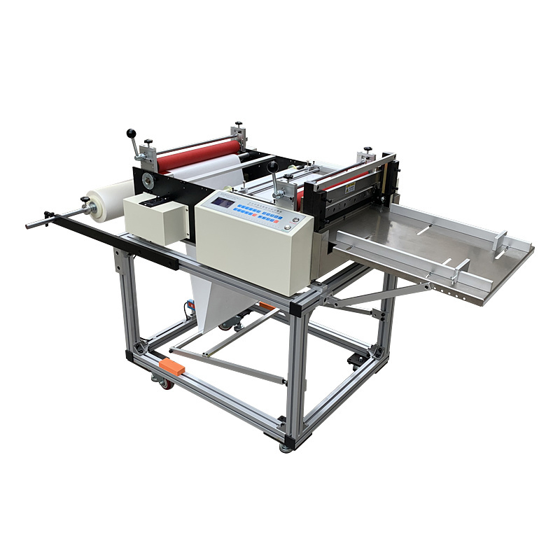 High speed automatic roll to sheet cutting machine jumbo paper roll cutting machine  label sheet cutter HD- 600z