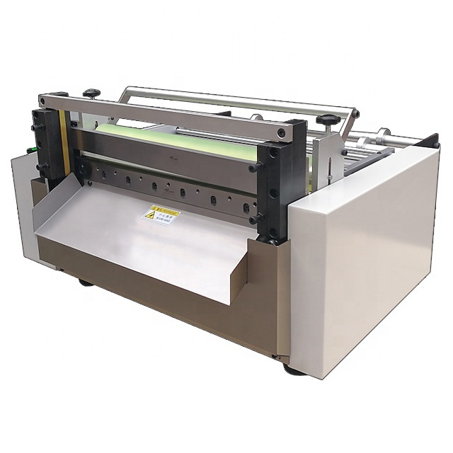 300mm A3 Full automatic roll cutting to sheet machine , cloth,PVC ,paper Film roll to sheet cutting machine