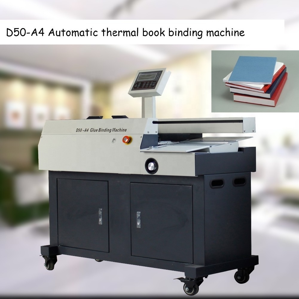 D50-A4 Automatic Hot melt adhesive book glue binding machine/ perfect book maker