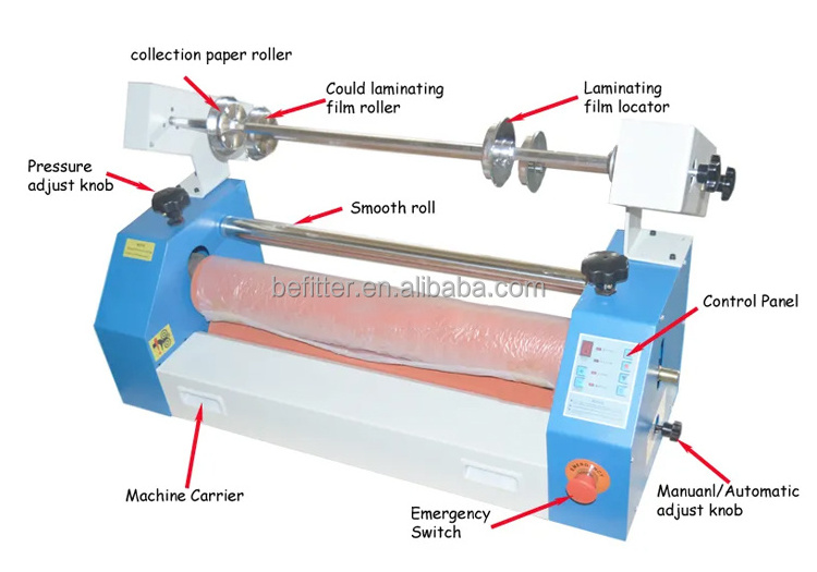 Semi automatic self peeling 1600mm cold laminating machine with factory price