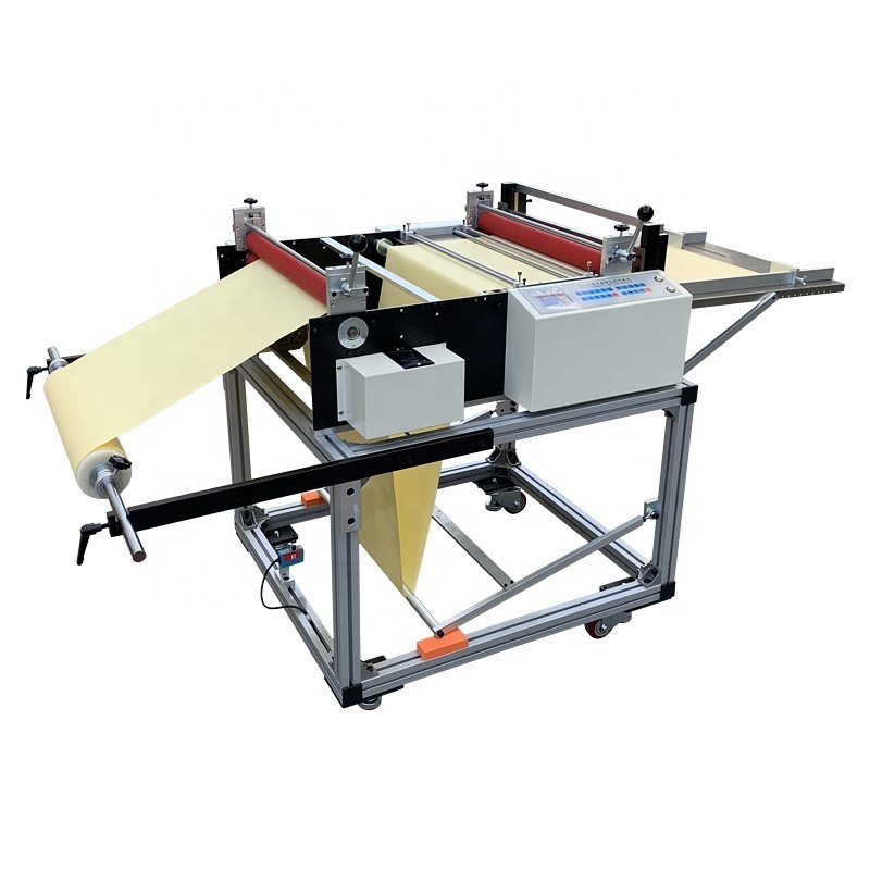 High speed automatic roll to sheet cutting machine jumbo paper roll cutting machine  label sheet cutter HD- 600z