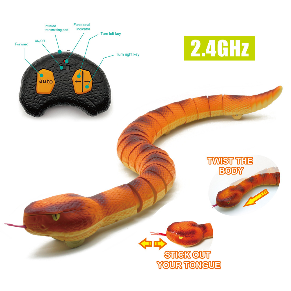 Vivid plastic toy 3ch 20mins play time twist body infrared remote control snake