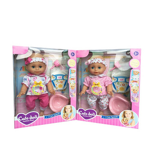 14"Electric vinyl blink eyes music doll for baby play