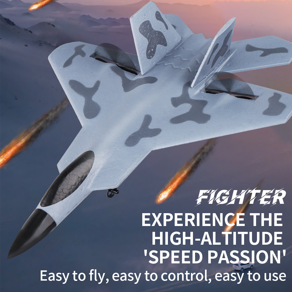 f22 fighter 2ch anti-fall remote control wireless foam airplane toys