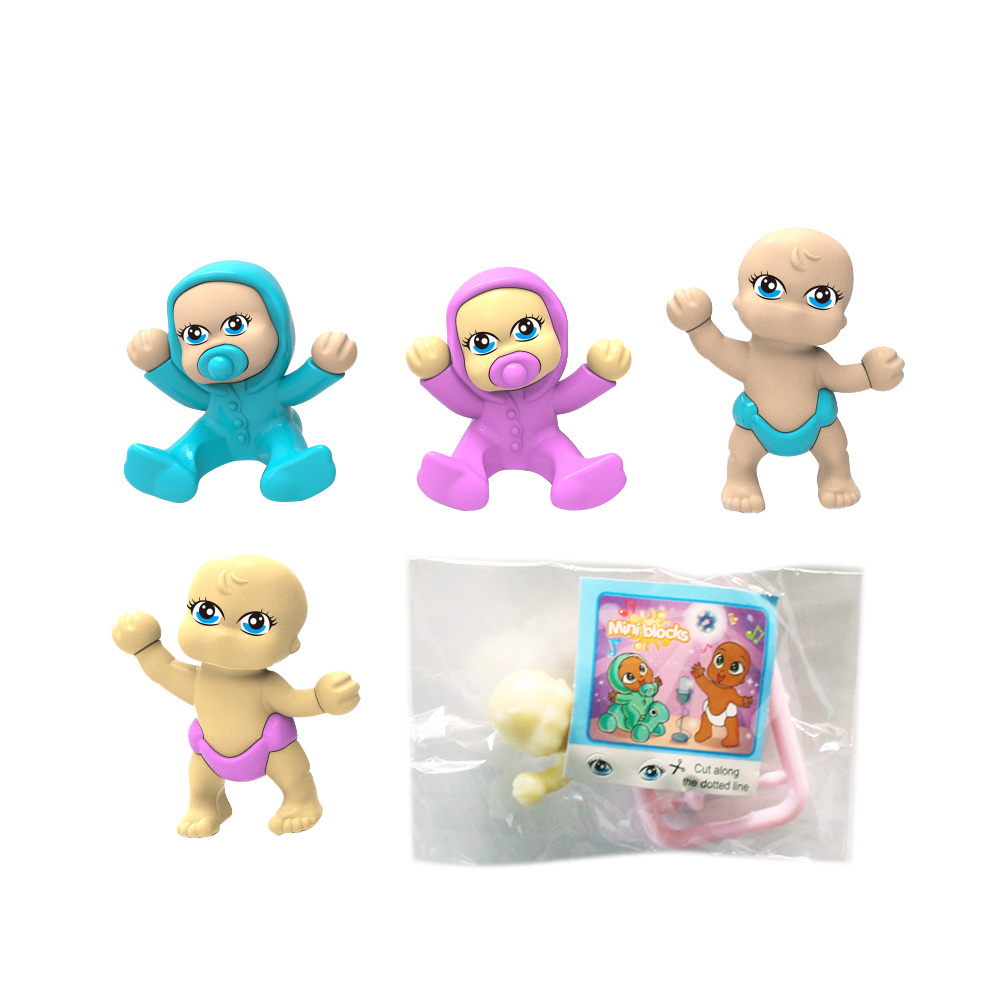 Wholesale juguetes very cheap price diy baby figure plastic mini capsule 1 inch toy