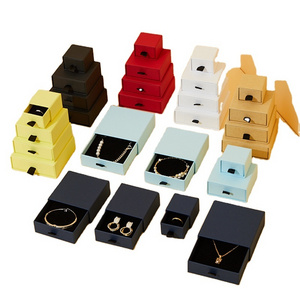 Spot Drawer Box Jewelry Earrings Ring Necklace Bracelet Bracelet Storage Jewelry Gift Box Optional Color