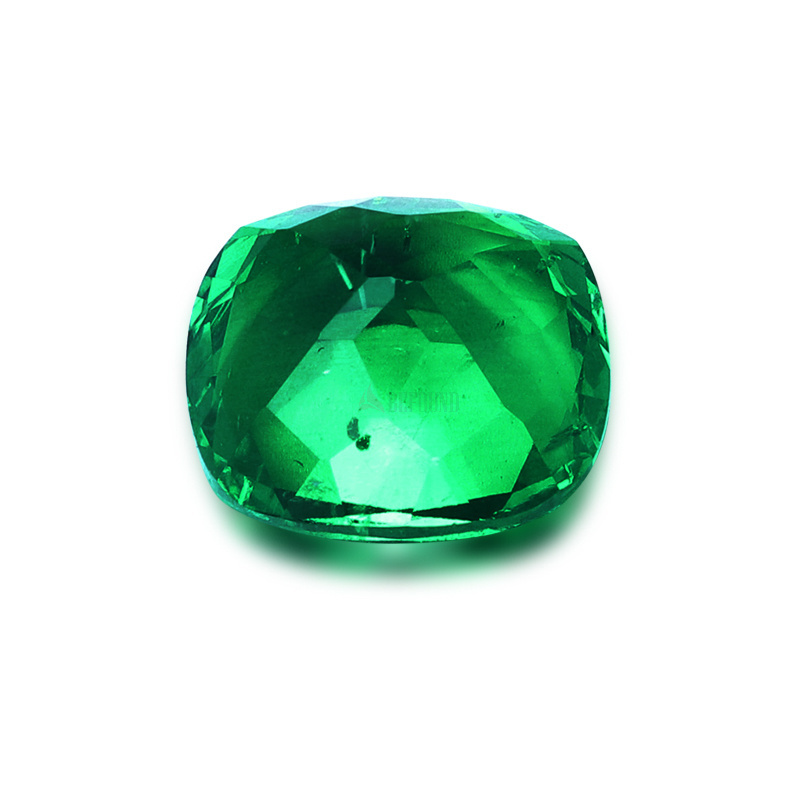 Synthetic Gemstone Cushion diamond cut 10x10mm Lab grown Colombian Emerald Price per carat for sale