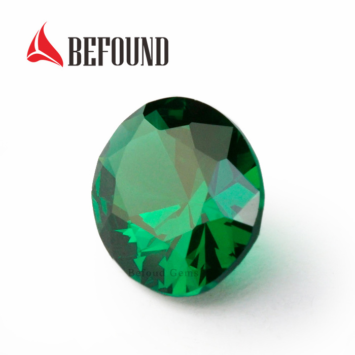 Wuzhou Diamond Substitute Stone Specail Rough Oval Shape YAG Emerald Green Gemstone Yttrium Aluminum Garnet