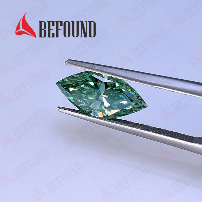 Factory Price Dark Green Moissanite Loose Gemstone Synthetic Diamond  Marquise Shape VVS GRA Moissanite Diamond for Jewelry