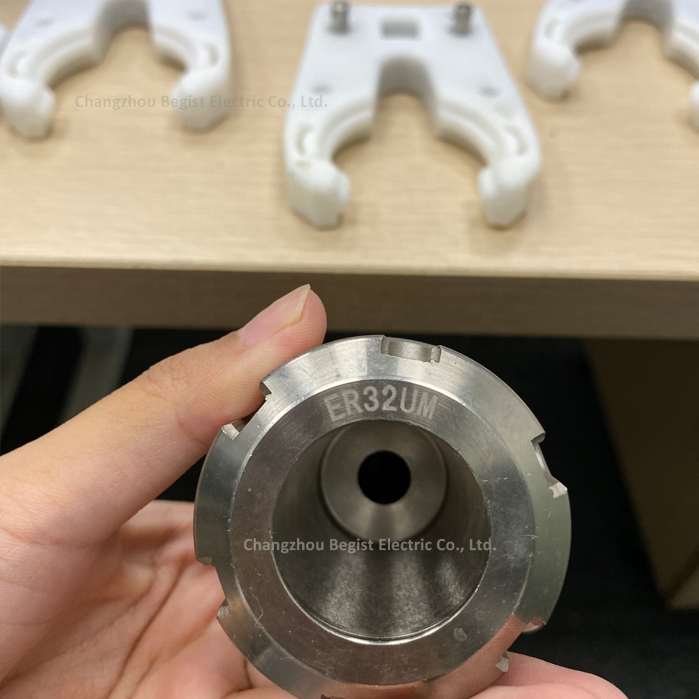 Woodworking Engraving ER Chuck Seat ISO30 Balanced Collet G2.5 30000RPM CNC Spindle Tool Holder, Stainless Steel With Pull Studs