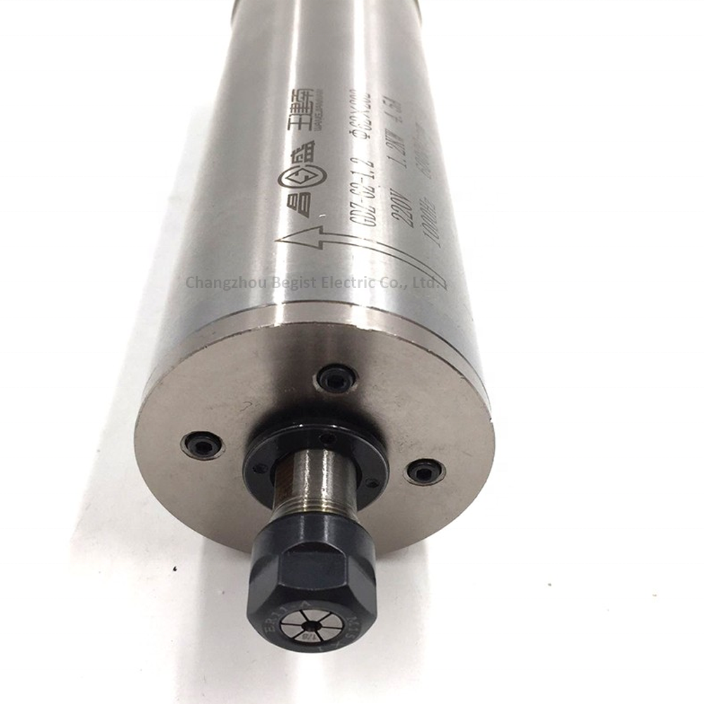 1.2kw 62mm cnc water cooled cnc router spindle for cnc routing woodworking machine