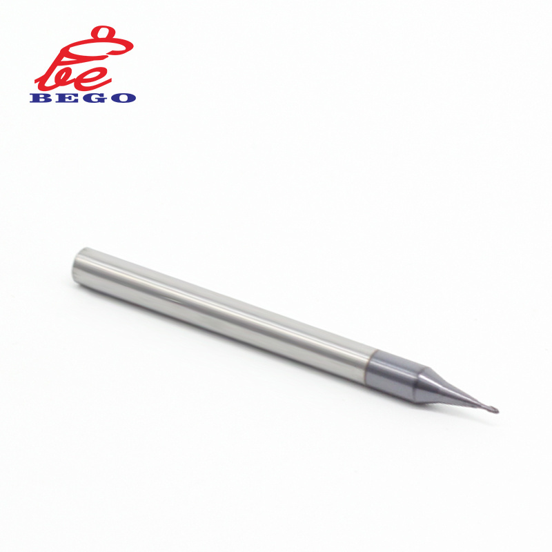 CNC HRC55 Carbide Micro Diameter Ball Nose End Mills R0.2 Carbide Micro Ball Endmill