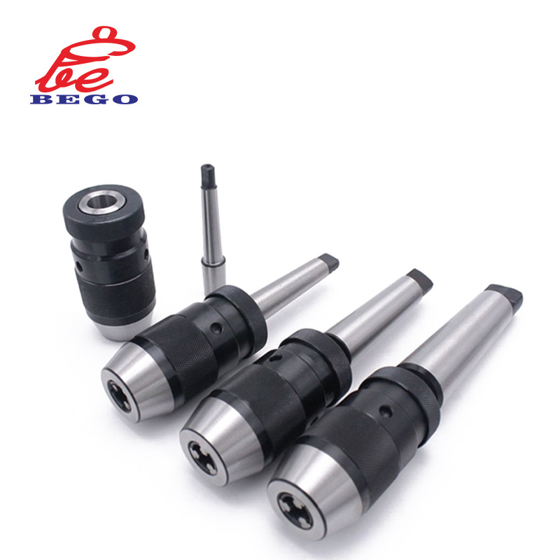 Taper-Fitting & Thread Mounted Keyless Drill Chuck Holder With Mt2-B16 Chuck For Mini Drill Chuck Set