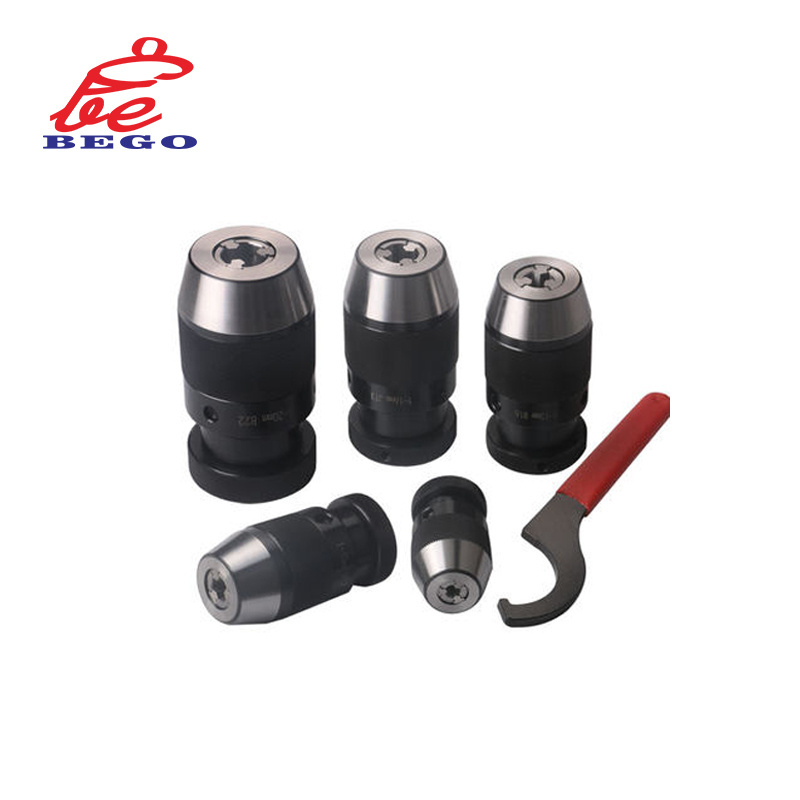 Keyless Drill Chuck 5-20 Heavy Light Duty Taper Precision B10 B12 B16 B18 B22 Drill Chuck Keyless Lathe Machine Accessories