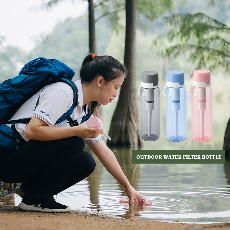 Alkaline Mineral Water Filter Bottle  Replacement Cartridge  Filter Straw  Outdoor Camping