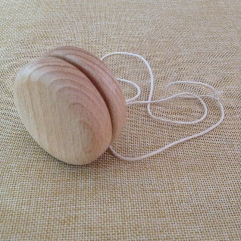 Japanese Tradition Game YoYo Handmade Natural Beech Wood yoyo Dia60mm kids perfect gift