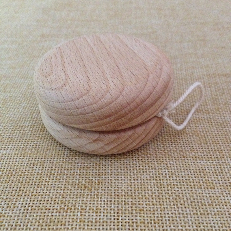 Japanese Tradition Game YoYo Handmade Natural Beech Wood yoyo Dia60mm kids perfect gift